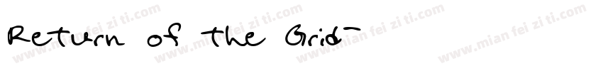 Return of the Grid字体转换